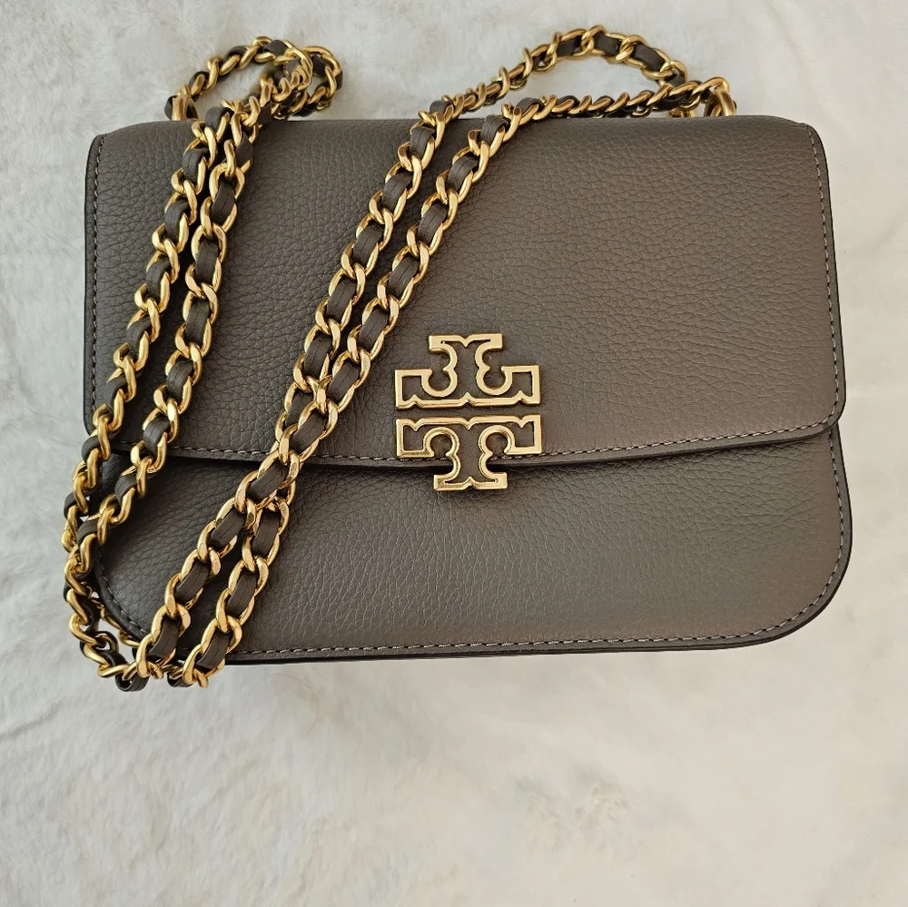BRAND NEW! TORY BURCH BRITTEN ADJUSTABLE SHOULDER/CROSSBODY BAG & CARD CASE BUND - Picture 9 of 16